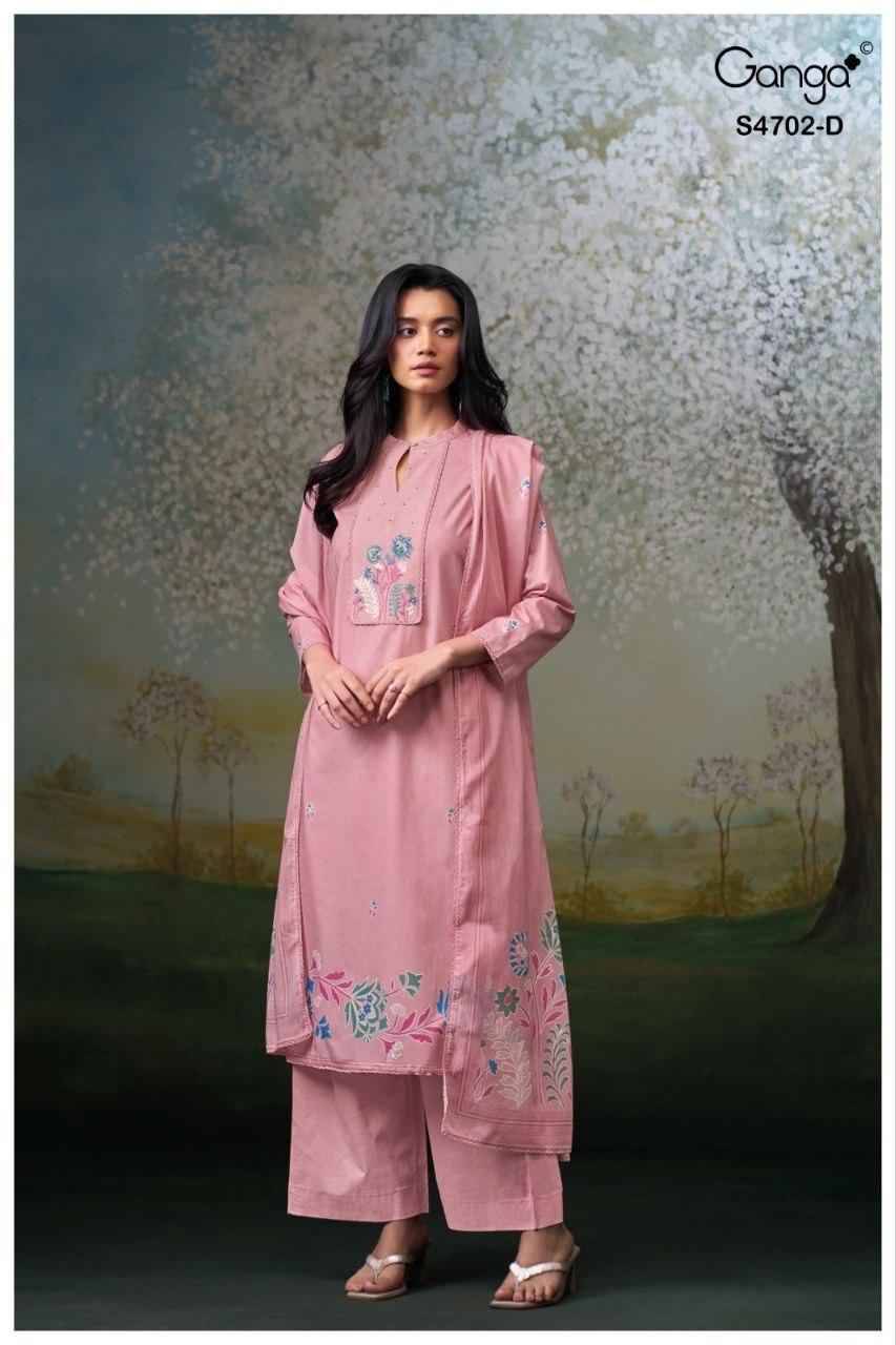 GARVIKA 4702 Series By Ganga Fashion Beautiful Festive Suits Stylish Colorful Fancy Casual Wear & Ethnic Wear PREMIUM COTTON Dresses At Wholesale Price